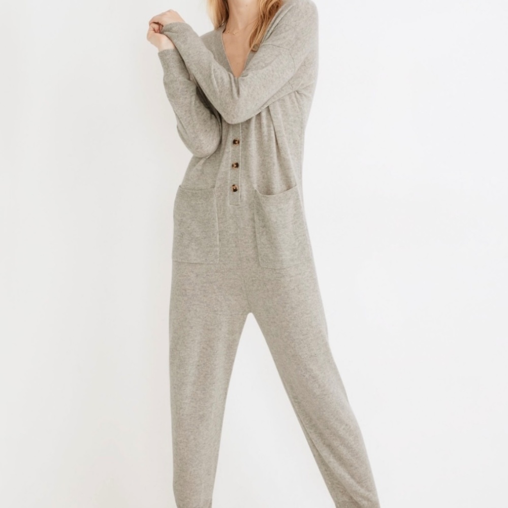 Madewell cashmere jumpsuit onesie
